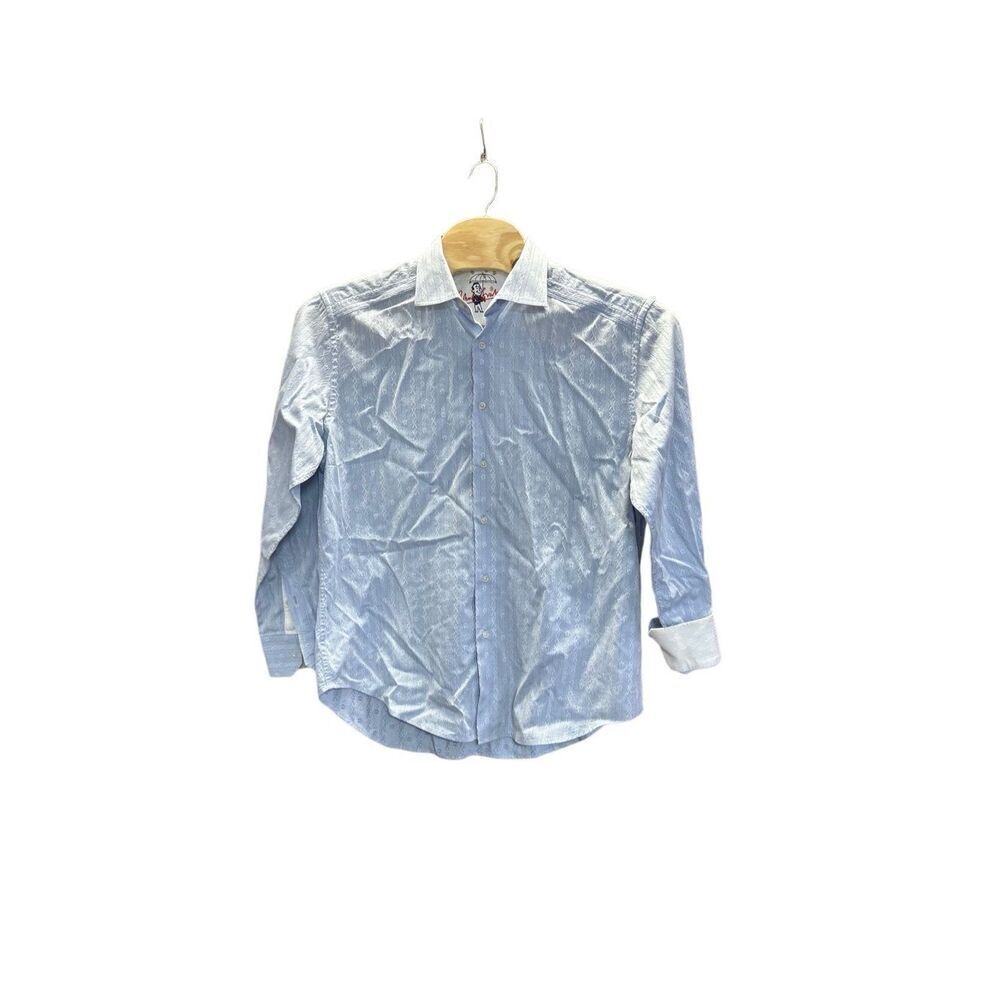 Robert Graham Light Blue Flip Cuff Long Sleeve XL